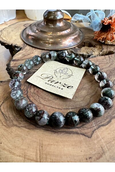 parze doğaltaş Lodolit (Garden Quartz) Natural Stone Bracelet