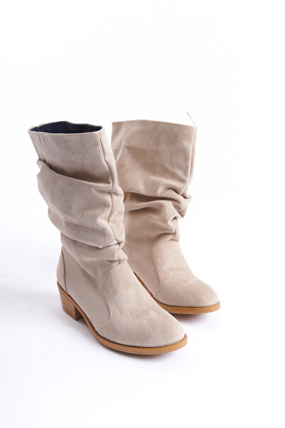 Moda Değirmeni Ten Süet Kadın Çizme BG1016-117-0001