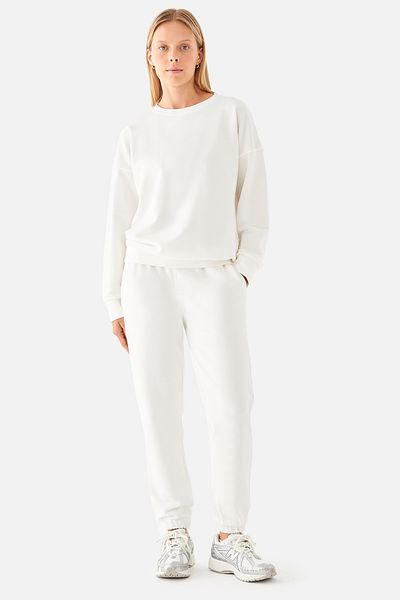 Superstacy Mia Oversize Cream Jogger Sweatpants