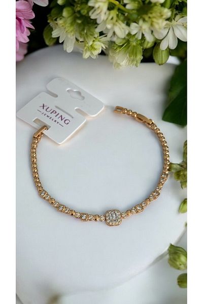 İNN JEWELLERY Xuping Bracelet Anti-Tarnish Antiallergic Baguette Figured (2 Years Importer Warranty)