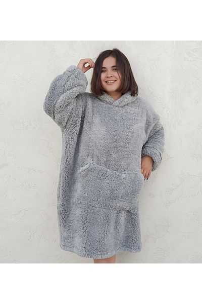 Pandamkee Welsoft Plush Fleece Wearable Blanket Pajamas