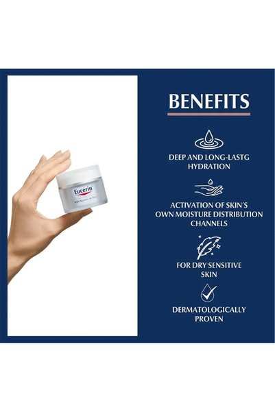 Eucerin Aquaporin Active Rich Day Cream | Intense Hydration for Dry Skin | 50 ml