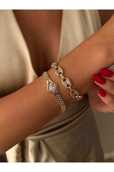 İNN JEWELLERY Xuping Bracelet Tarnish-Free Antiallergic Zirconium Figured (2 Years Importer Warranty)