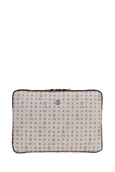 Bilik Deri Monogram Grey Unisex Laptop & Χαρτοφύλακας Laptop-mn 15,6"