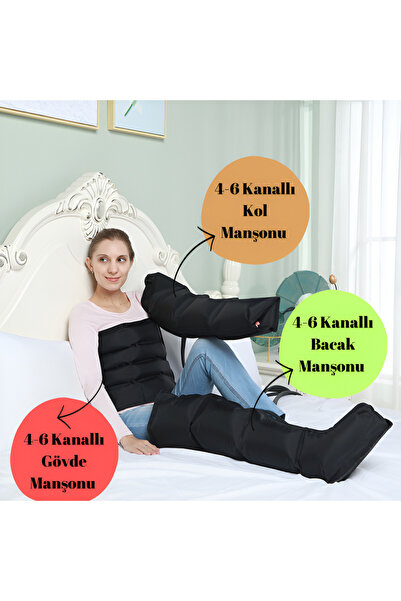 Easy X600 Masaj Cihazı Aksesuarı, 6 Kanallı Kol Manşonu, Medium