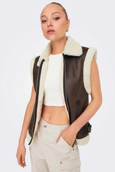 ONLY Onlbetty Bonded Waistcoat Women's Vest