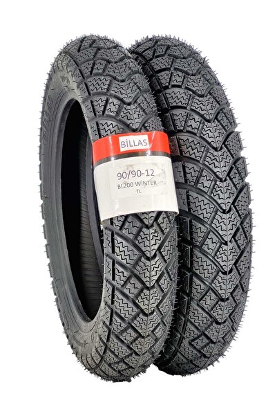 Billas TVS JÜPİTER 110/ 125 KIŞLIK LASTİK TAKIMI 90/90-12 DUBLEKS (TL)(TUBELESS)