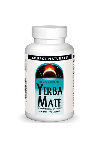 source naturals Yerba Mate, 600 mg, 90 Tablets