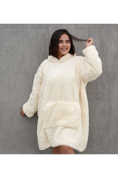 Pandamkee Welsoft Plush Fleece Wearable Blanket Pajamas