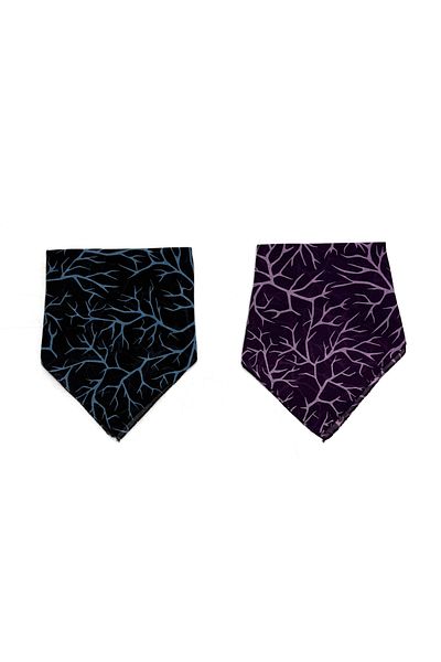 nazipek Set de 2 Bandane din bumbac cu model geometric 50x50 Esarfe de vara