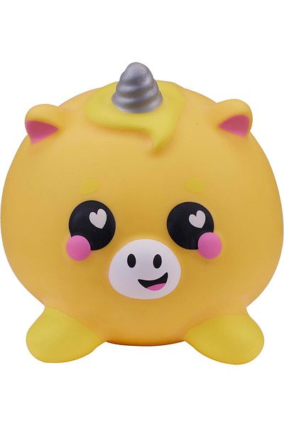 Smooshzees Luvzees, Funder, Yellow Unicorn, Collectable Characters, Supersoft, Cuddly and Squishy