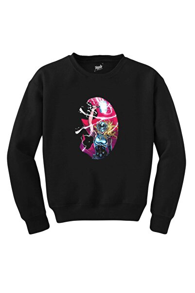 WAKHA سويت شيرت Thor Love And Thunder Jane Foster Mighty باللون الأسود