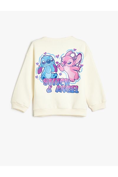 Koton Mikina s dlouhým rukávem a výstřihem s licencí Stitch
