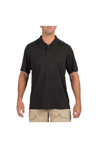 5.11 Tactical Men's Black S/s Helios Polo T-shirt
