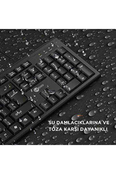 Lecoo Kb101 Usb Kablolu Türkçe Q Klavye Siyah