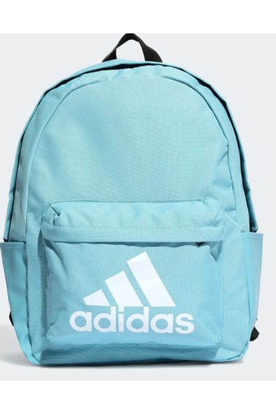 adidas Adidas Logo Print Backpack with Adjustable Shoulder Straps and Zip Closure