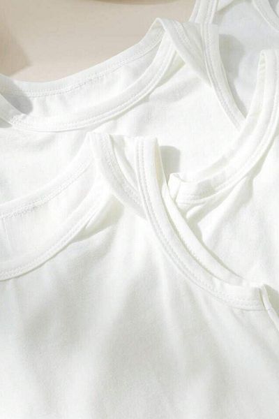 MADALİNA 100% Cotton Set of 4 Zero Sleeve Cream Color Baby Bodysuit