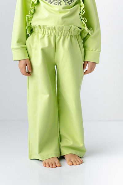 Zeyland Girl's Ruffle Belted Plain Sweatpants