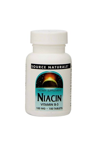 source naturals Niacin, 100 mg, 100 Tablets