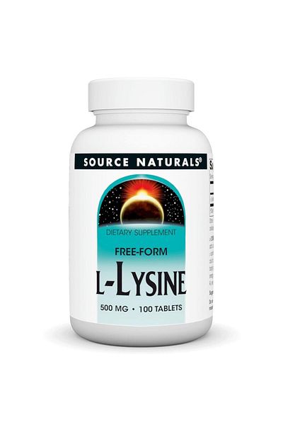 source naturals ل ليسين، 100 قرص، 500 ملجم