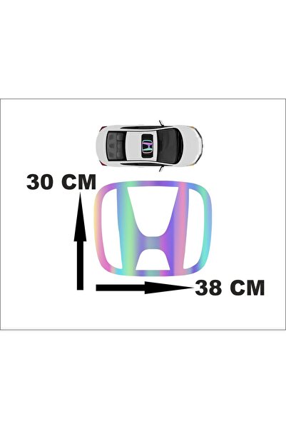 Oracal Honda Logo Sticker Sunroof Araç Etiketi Hologram