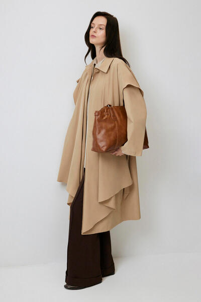 Touché Privé Flowing Long Trench Coat