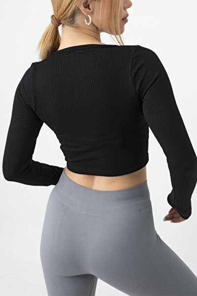Doremi Seamless Long Sleeve Ribbed Bustier