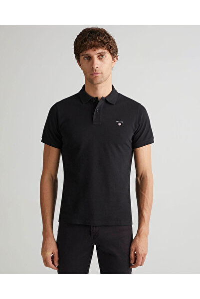 Gant Erkek Siyah Regular Fit Polo