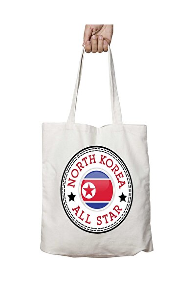 ART HEDİYE Korea All Star Two Sides Permanent Printed Washable Bag