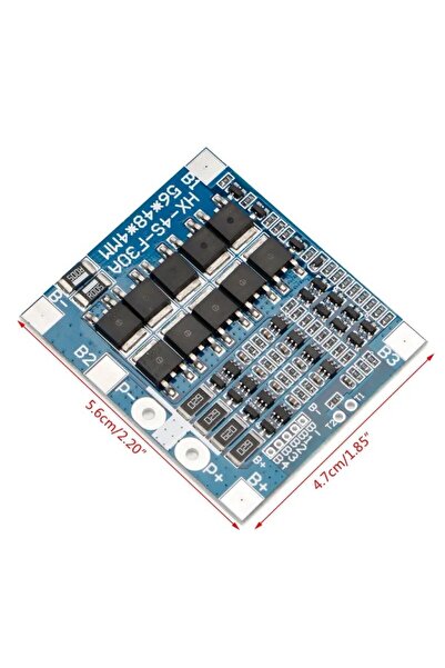 Micron 12.8v 4s 30a Kurulu 3.7v Bms Li-po Lityum 18650 Pil Şarj Koruma Modülü Balanslı
