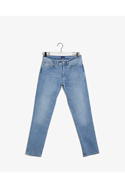 Gant Erkek Mavi Extra Slim Fit Jean Pantolon