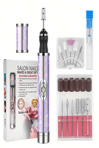 Mobee Yeni Nesil 13 in 1 Tırnak Frezesi ve Şarjlı Törpü Seti, Manikür Pedikür Aleti