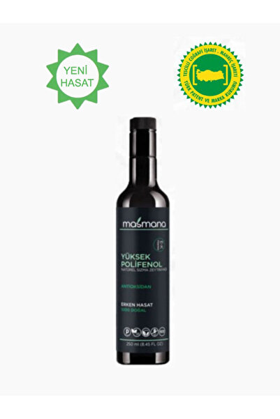 MASMANA Yüksek Polifenollü Zeytinyağı 1x 250 ml (2024 SEZONU)