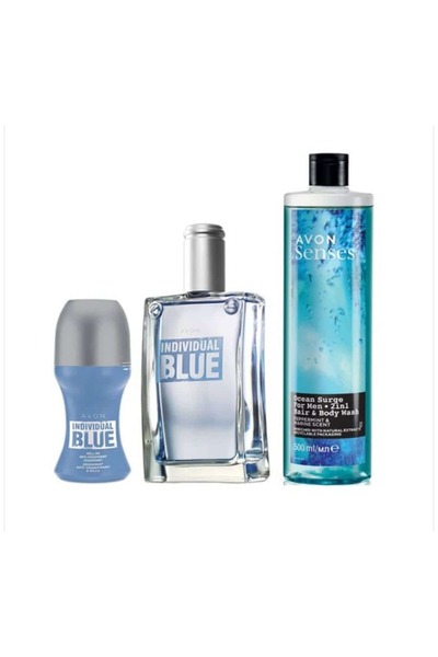 AVON blue erkek parfüm set 3lü Edt