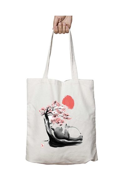 ART HEDİYE My Neighbor Totoro in the Forest Two Sides Permanent Printed Washable Bag