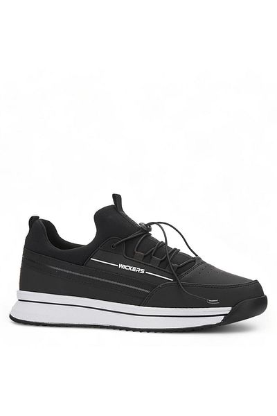 Wickers WICKERS_M_SPORTS SKIN_2629 - Pantofi sport alb-negru