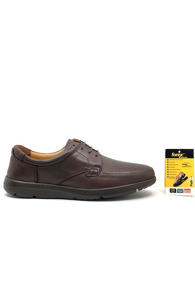 Kids Club Shoes Forex 23-3645-01 Dr.Tavsiyeli Δερμάτινα Ανδρικά Casual Παπούτσια ΚΑΦΕ