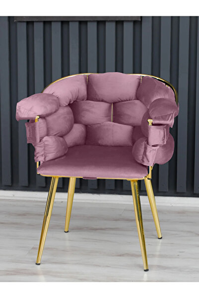 Rozexi Balon Çay Seti Tekli Koltuk Sandalye Berjer Oturma Odası Kafe Antre Ho...