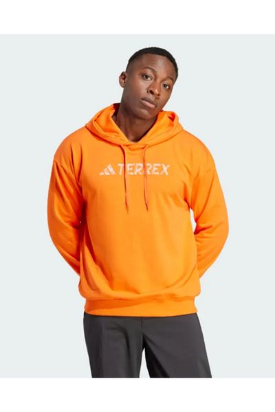adidas Tx L Kapşonlu Uni Turuncu Erkek Spor Sweatshirt Hy1708