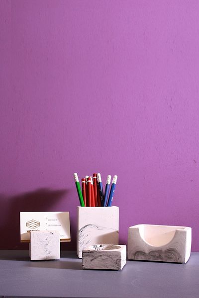 hediyeburda Table Top Organizer Set in Squares