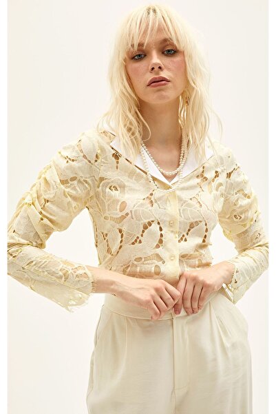 Pilea Cămașă cu mâneci adunate Celeste