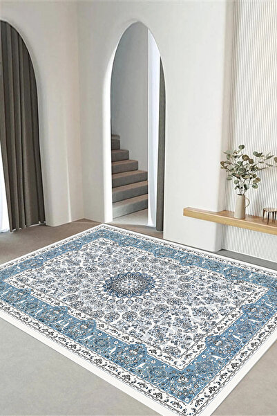 Viyana Home Dijital Kaymaz Taban Klasik Afgan Model Yıkanabilir Yolluk Mutfak...