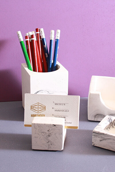 hediyeburda Table Top Organizer Set in Squares