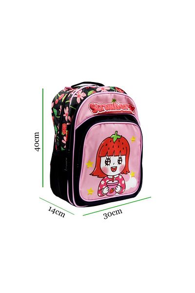 Sentor Snılk22-06K Strawberry Black Primary School Bag
