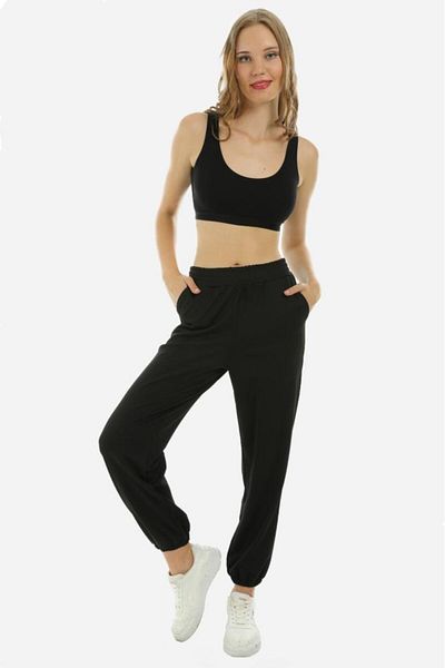 Almila Pantaloni casual de damă 4090 - cu buzunare și plasă de oțel