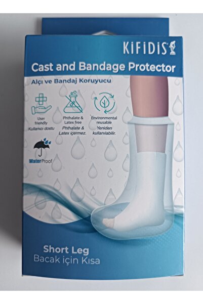 Kifidis silikonlu alçı ve bandaj koruyucu KISA BACAK