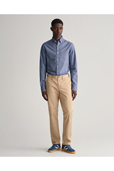 Gant Erkek Bej Slim Fit Chino Pantolon