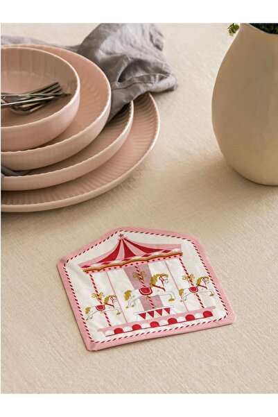 LC Waikiki LCW HOME Pembe Baskılı Peçete 20'li