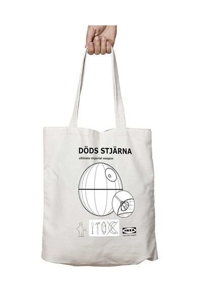 ART HEDİYE Star Wars Death Star Plans by Rogue One Two Sides Permanent Printe...