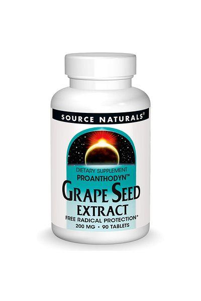 source naturals Grape Seed Extract, 90 Tablets, 200 mg